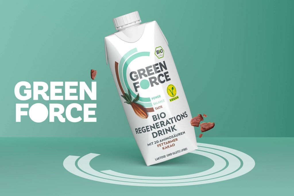 Greenforce Regenrationsdrink Verpackung